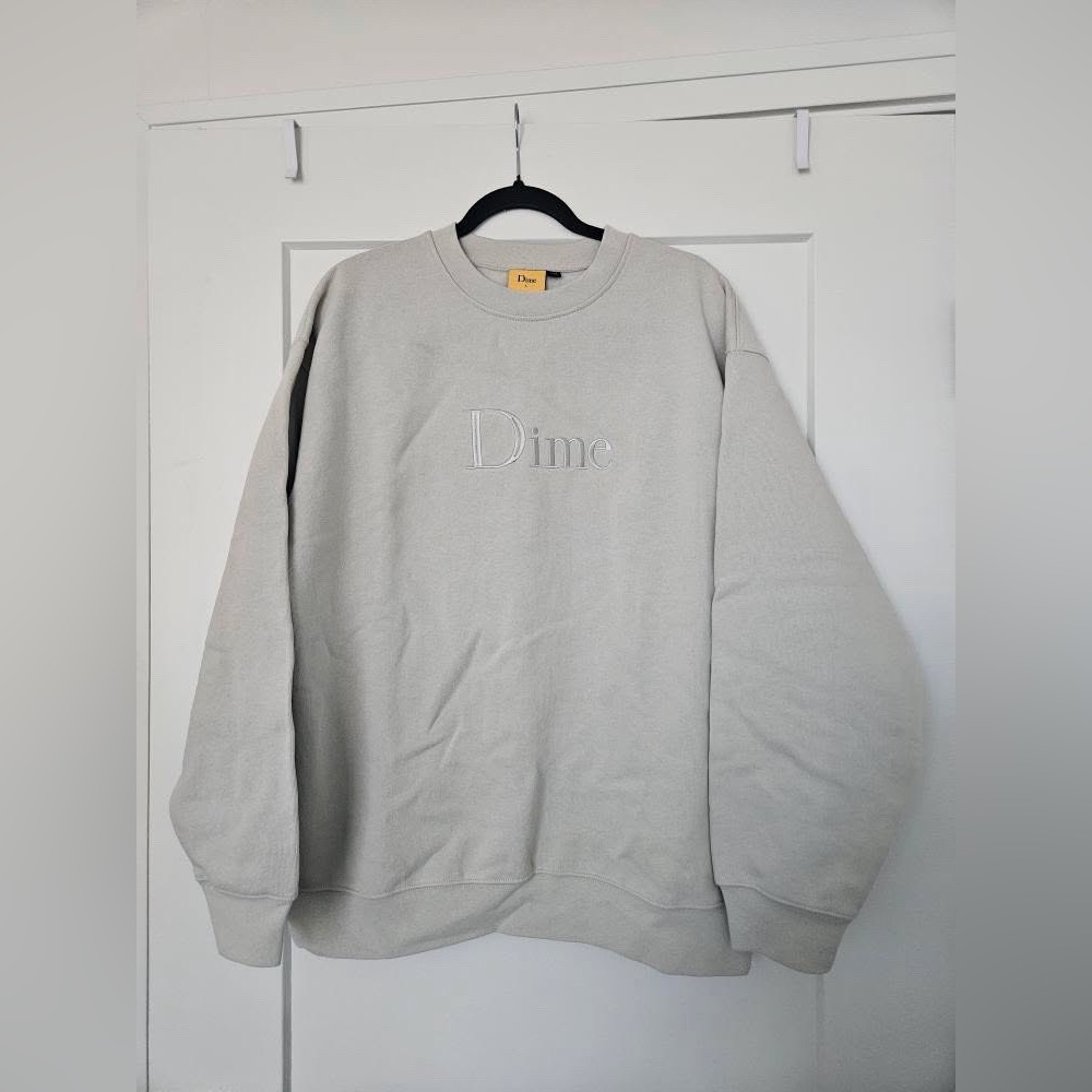 Dime Classic Logo Crewneck - Clay Green - Picture 2 of 9